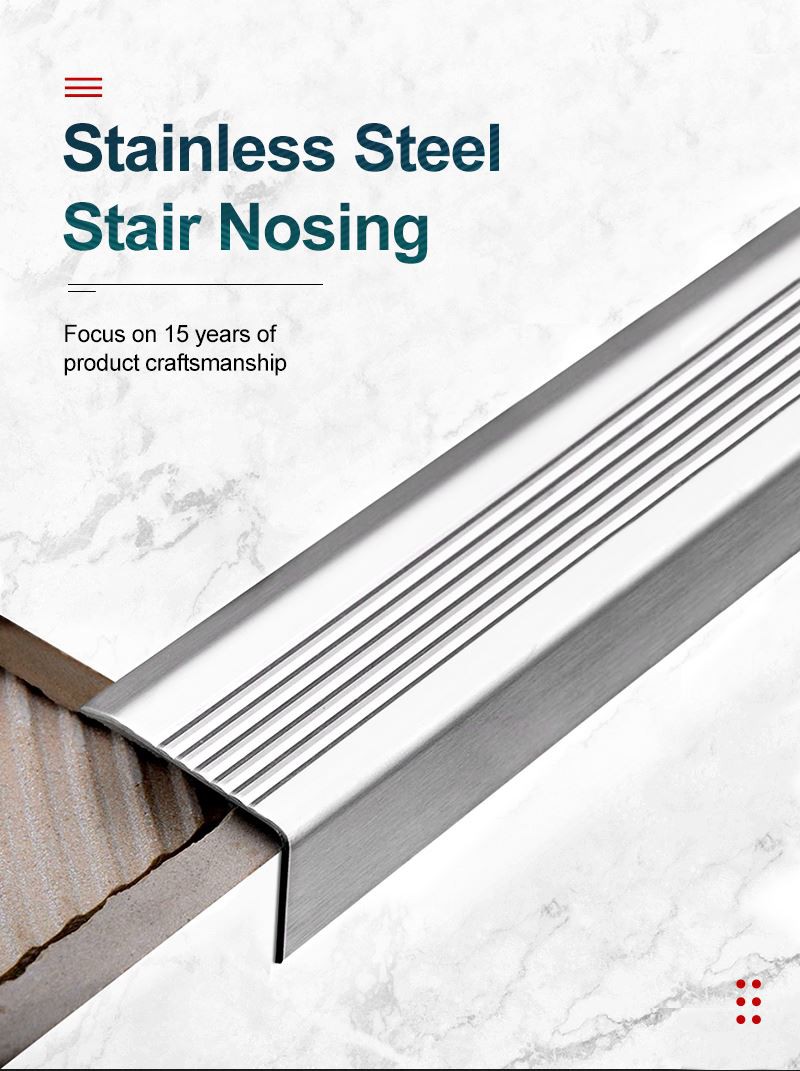 anti slip stainless steel nosing strip